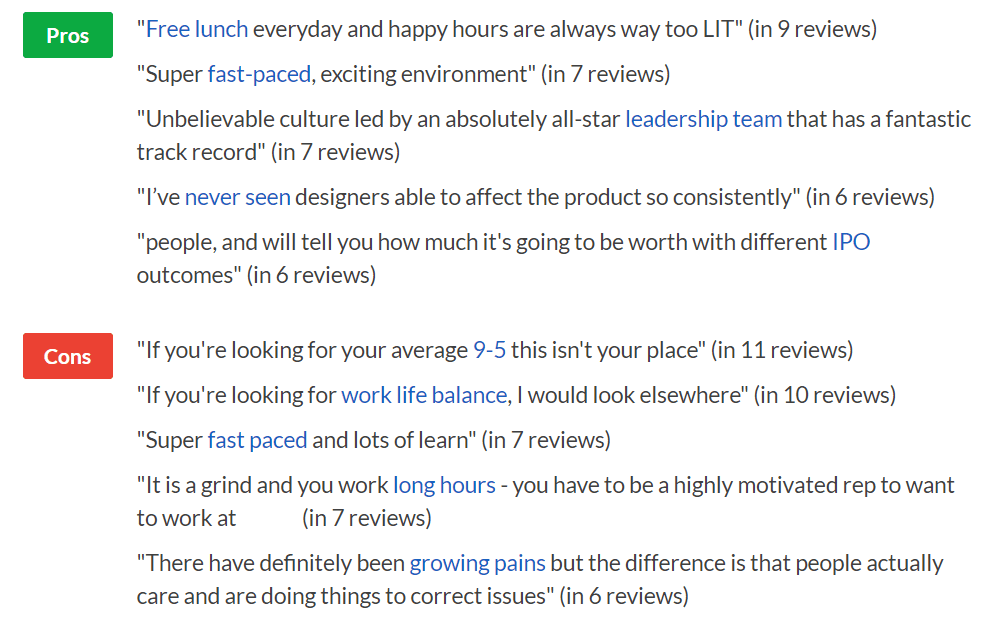 Pros and cons of a competitor workplace
