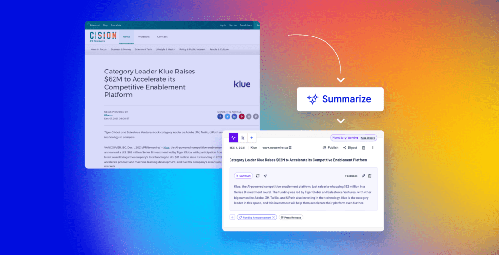 Faster Time-to-Analysis – AI Summarization Klue releases Generative AI feature to speed up time-to-analysis